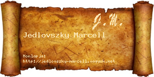 Jedlovszky Marcell névjegykártya